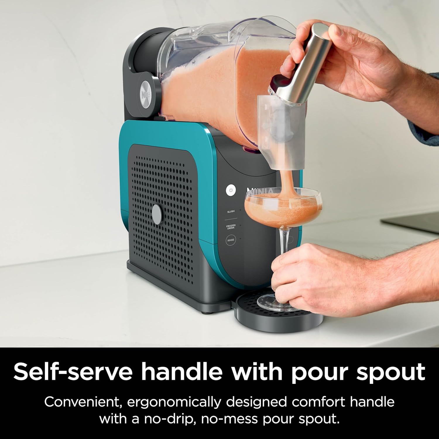 Ninja SLUSHi Frozen Drink Maker, 88oz, RapidChill, Teal