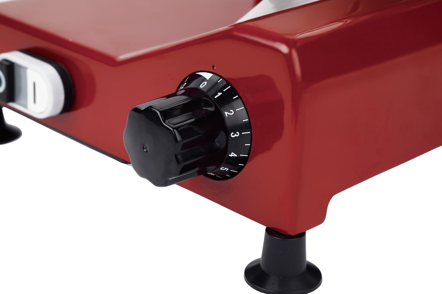 10" Electric Deli Meat Slicer, 240W, Red, Commercial/Home Use