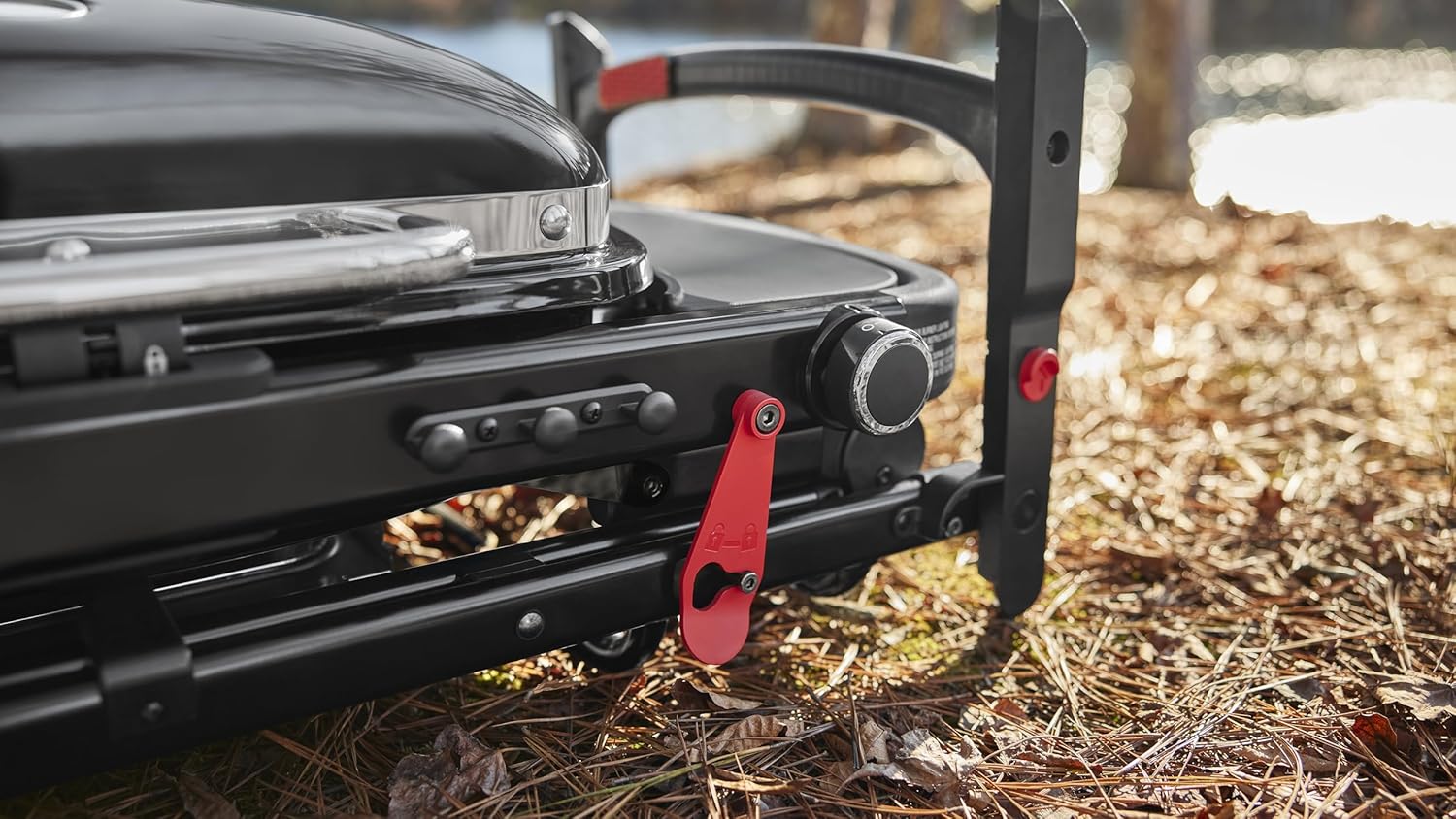 Weber Traveler Portable Propane Grill, 1 Burner, Black