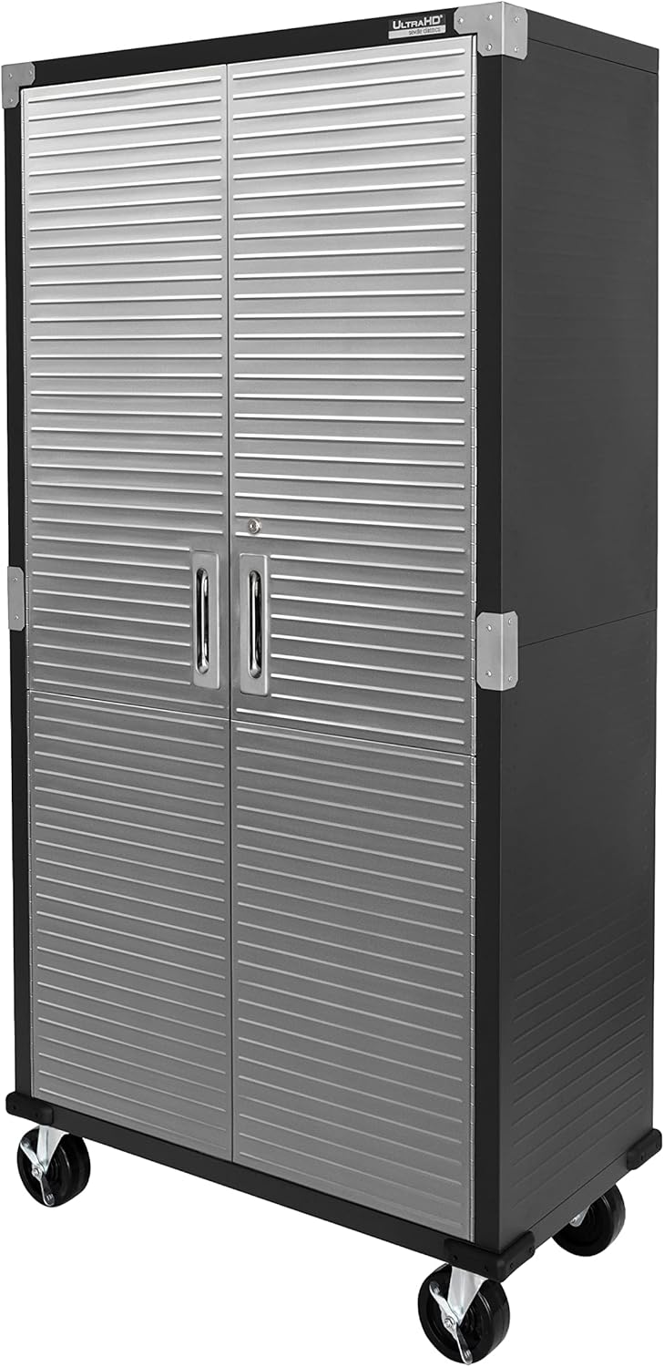 Seville Classics UltraHD Steel Storage Cabinet, 36"W x 18"D x 72"H