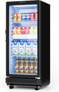 6 Cu.Ft Commercial Display Refrigerator with Glass Door & Lock
