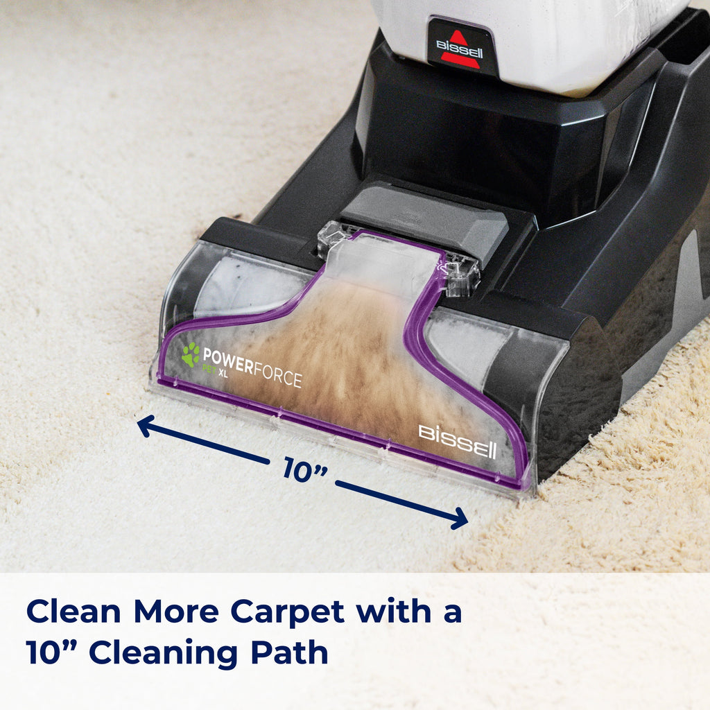 BISSELL PowerForce Pet XL Carpet & Upholstery Cleaner, 10′′ Path, 1-Gallon Tank, DeepReach PowerBrush
