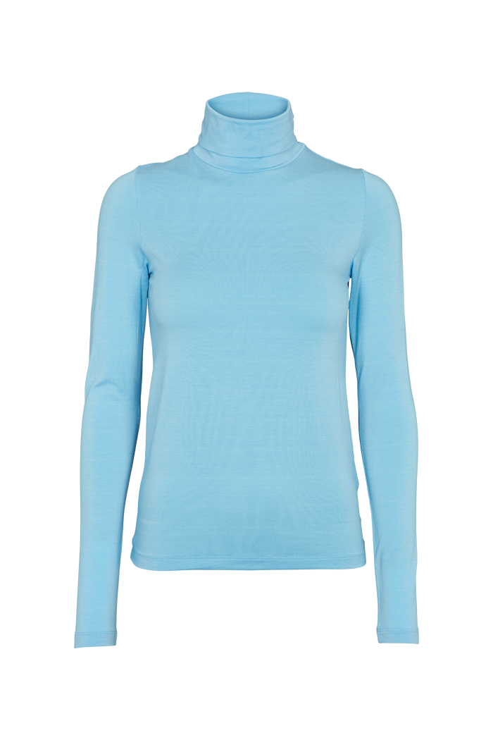 Joline T-Neck – Bleu Élégant Alaskan