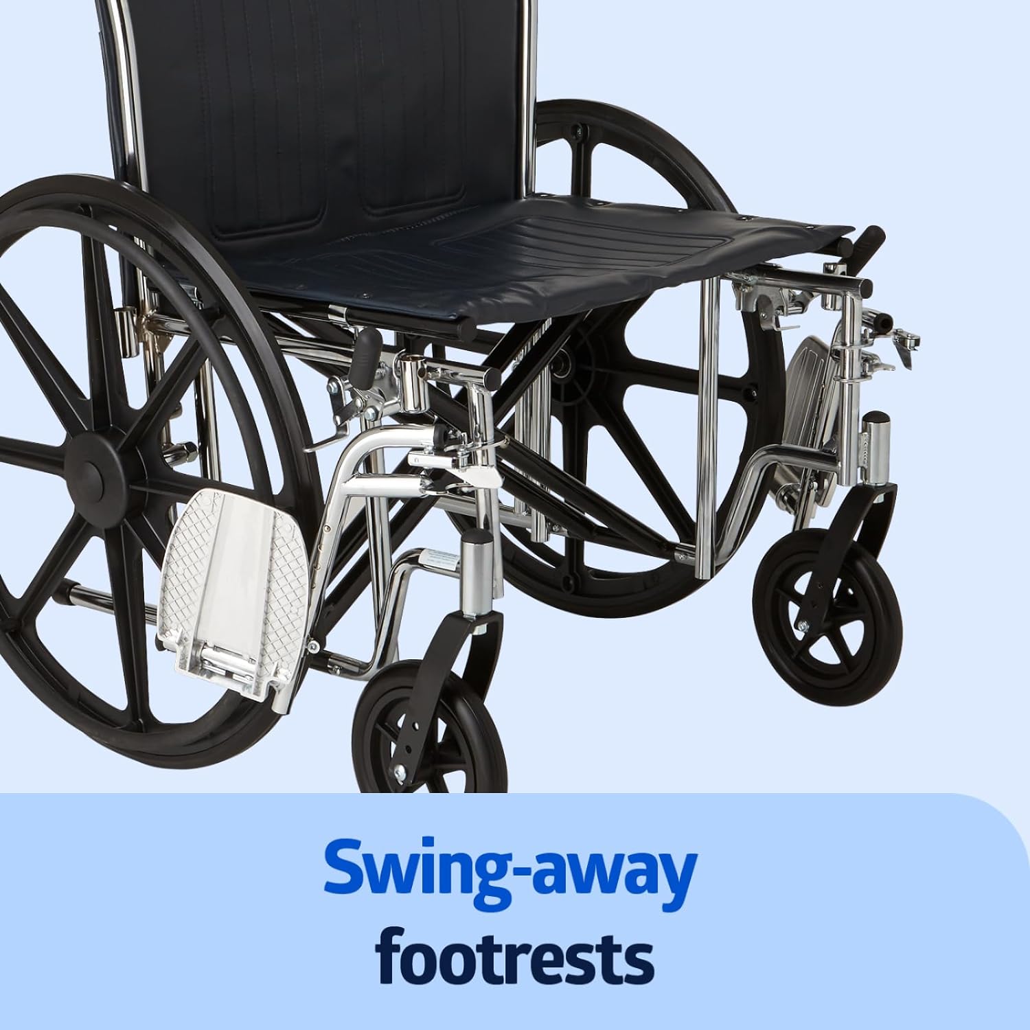 Medline Excel Bariatric Wheelchair, 24" Seat, 500 LBS Capacity