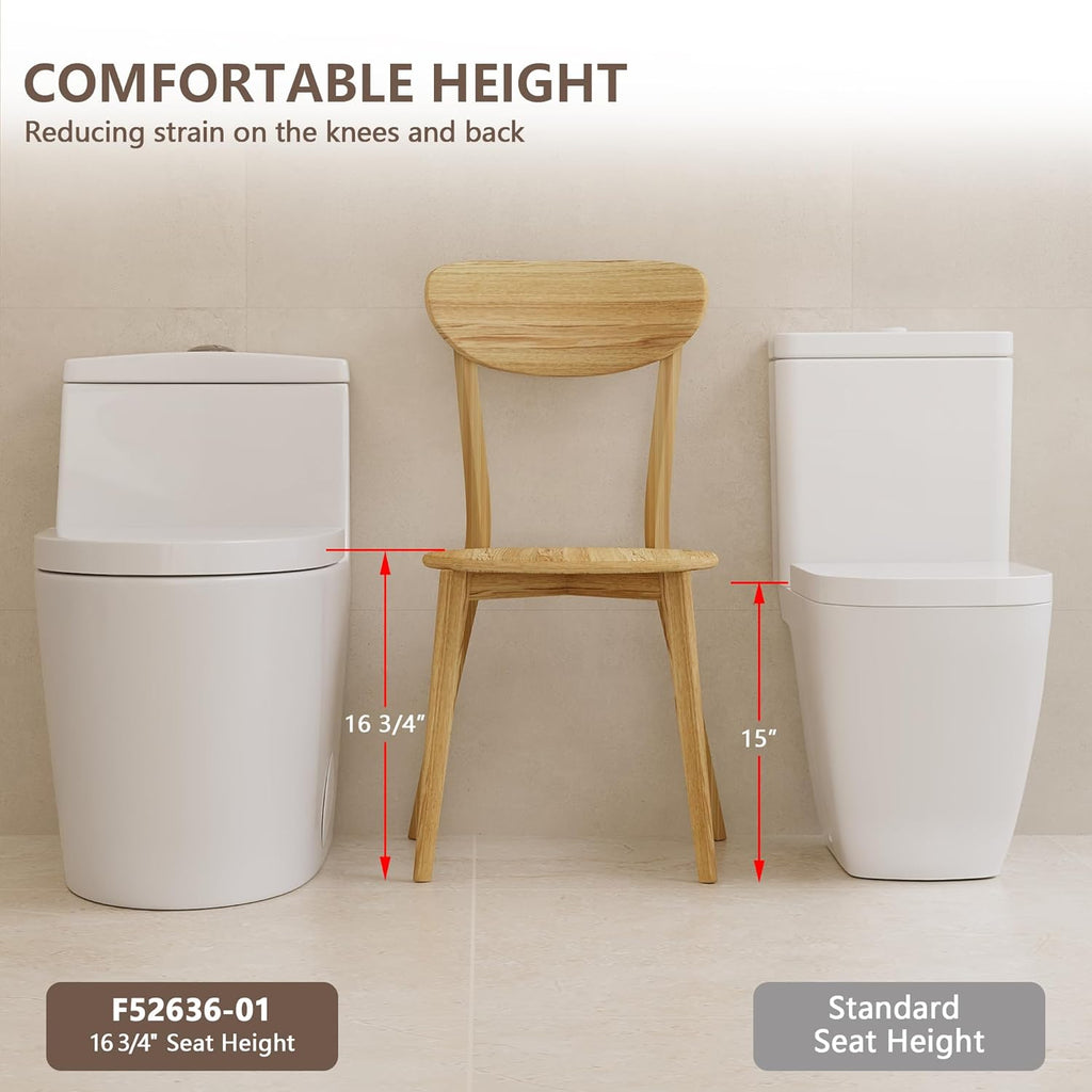 Deer Valley One Piece Toilet, Dual Flush, ADA Height, White